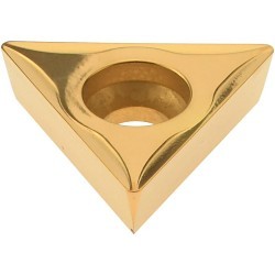 DORIAN® 71703 Turning Insert, TPGH Insert, 21.51 Insert, Triangle, Positive Rake, Neutral Cutting, For Use On: Multi Material, Carbide, Manufacturer's Grade: DNP25GT